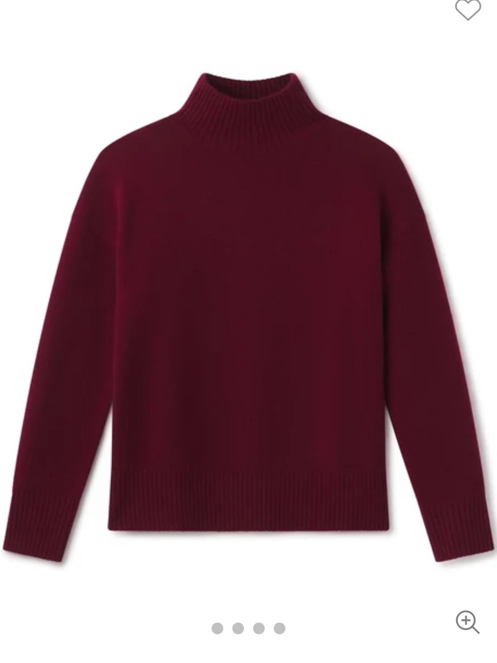 Pura Mock Neck Sweater - Raspberry - Picture 15 of 15